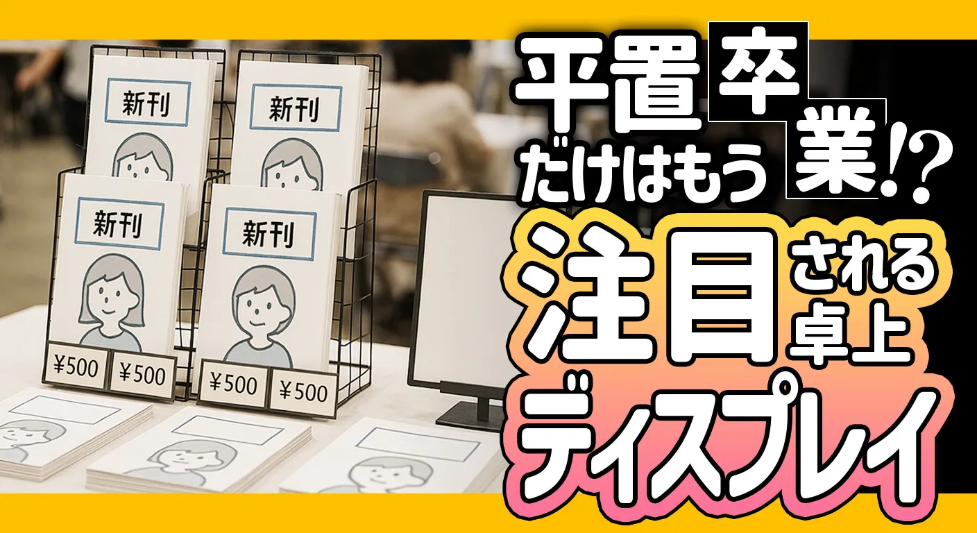 即売会や同人イベントで注目度アップ！売れるディスプレイの作り方を解説 - フルグラフィックファクトリー